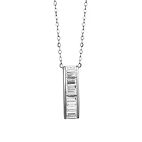 Pendentif  Charisma avec zircons cubiques baguettes en argent sterling