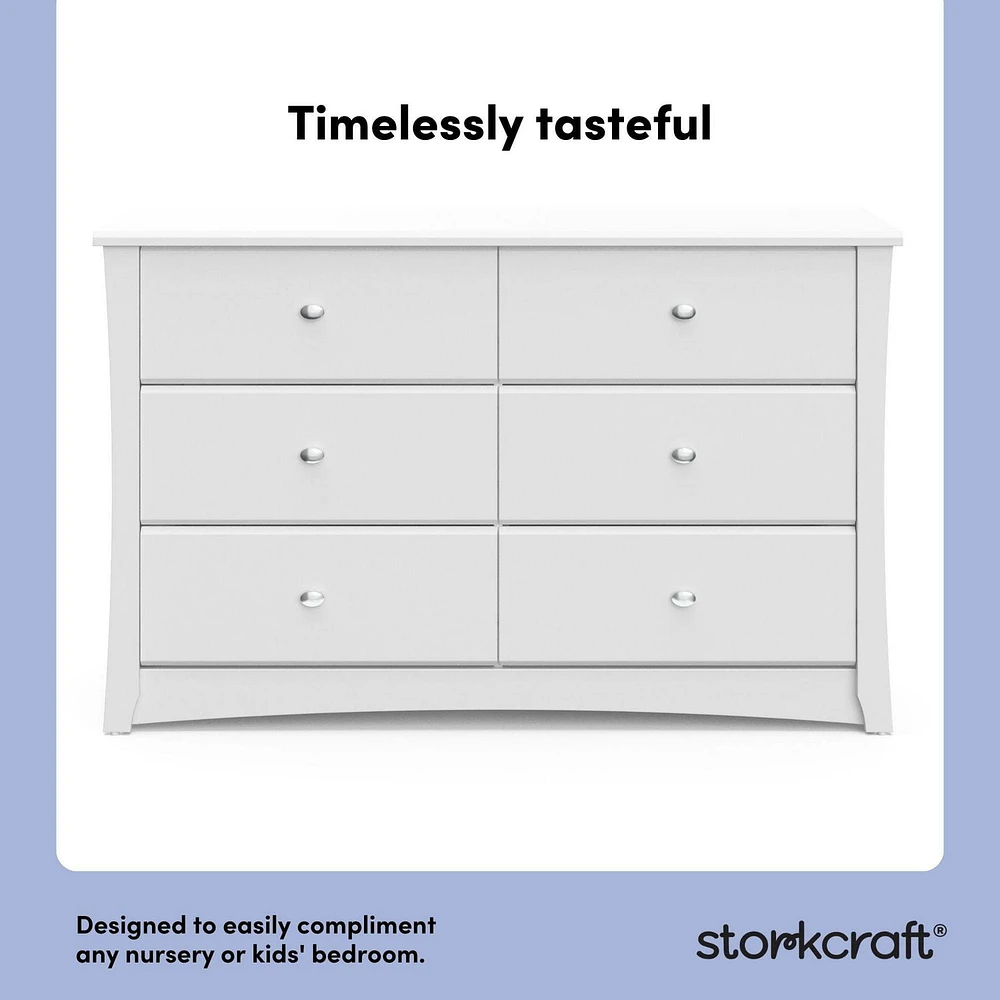 Commode Double à 6 Tiroirs Crescent de Storkcraft