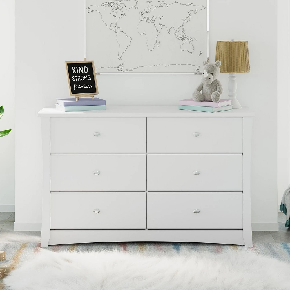Commode Double à 6 Tiroirs Crescent de Storkcraft