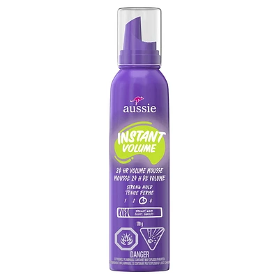 Aussie Instant Volume Mousse, 24-hour Volume Mousse, 170G