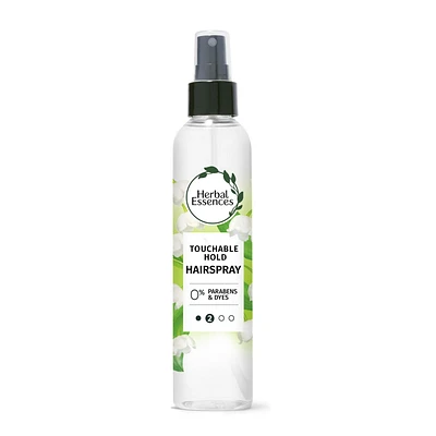 Herbal Essences Touchable Hold Hairspray, Nonaerosol Hair Spray for All Hair Types, 24-hour Hold, Frizz Control, 8 fl oz