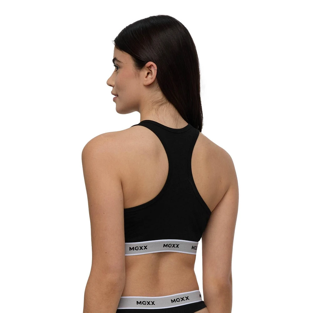 Paquet de 2 bralettes avec bande élastiques à motif Mexx pour femmes XS-XL