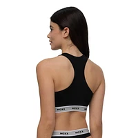 Paquet de 2 bralettes avec bande élastiques à motif Mexx pour femmes XS-XL