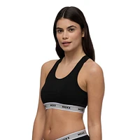 Paquet de 2 bralettes avec bande élastiques à motif Mexx pour femmes XS-XL