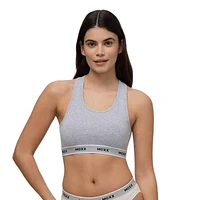 Paquet de 2 bralettes avec bande élastiques à motif Mexx pour femmes XS-XL