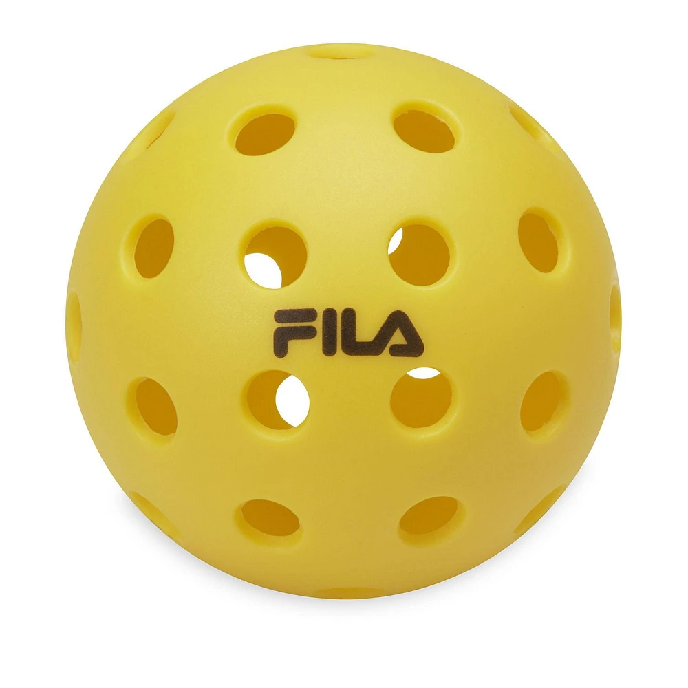 Fila Outdoor Pickleballs 4-Pack-Yellow