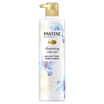 Pantene Sulfate Free Conditioner, Illuminating Hair Color with Biotin, Safe for Color Treated Hair, Nutrient Blends, 400 mL