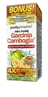 Purely Inspired 100% Pure Garcinia Cambogia, Helps Suppress Appetite, Weight Management, Vegan Tablets (120ct), 100 Tablets