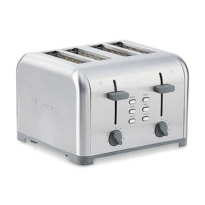 Kenmore® 4-Slice Toaster with Dual Controls, Stainless Steel