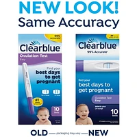 Clearblue Easy Ovulation Test Kit, Home Ovulation Test Sticks, 10 Tests, 10CT