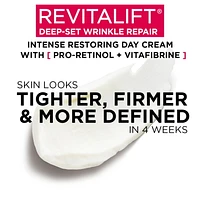 L'Oréal Paris Revitalift Hydratant Réparation Rides Profondes, Pro-Rétinol + Vitafibrine, 50 mL Crème de jour, 50ml