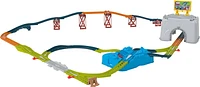 Thomas & Friends Train Tracks Set, Connect & Build Track Bucket, 34-Piece Preschool Toy, Ages 3+