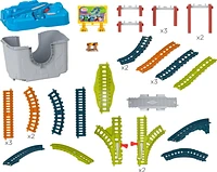 Thomas & Friends Train Tracks Set, Connect & Build Track Bucket, 34-Piece Preschool Toy, Ages 3+