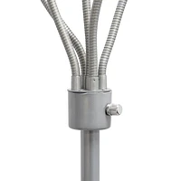 Simple Designs 5 Light Adjustable Gooseneck Floor Lamp
