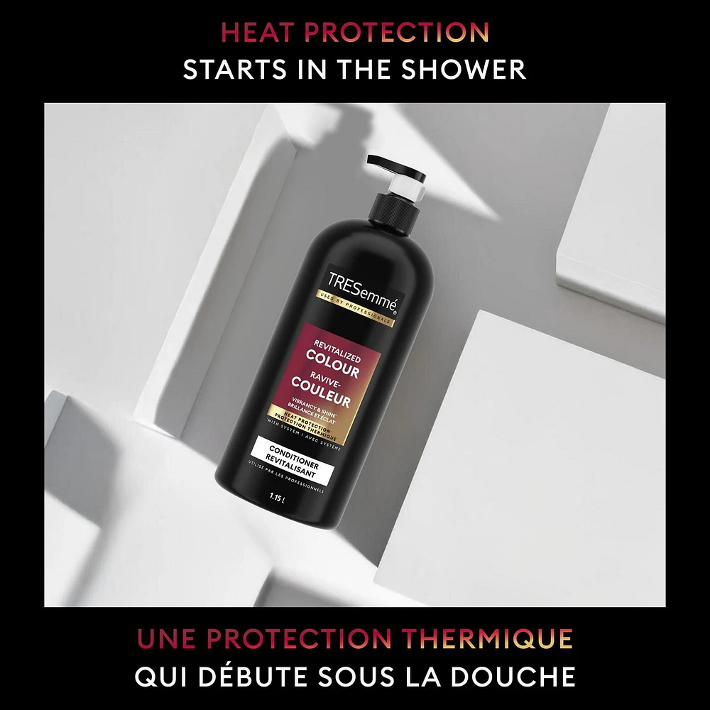 Revitalisant avec Pompe TRESemmé Revitalized Colour + Essence d'Hibiscus 1.15 L Revitalisant