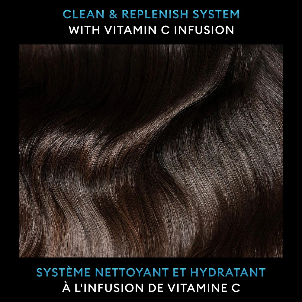 TRESemme Clean & Replenish + Pro Vitamin C & Green Tea 2 in 1 Shampoo + Conditioner, Shampoo 828 ML