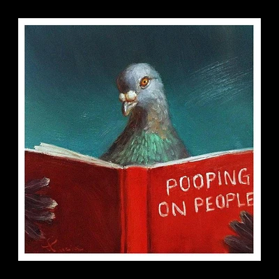 Pooping On People, By Lucia Heffernan-Framed Art