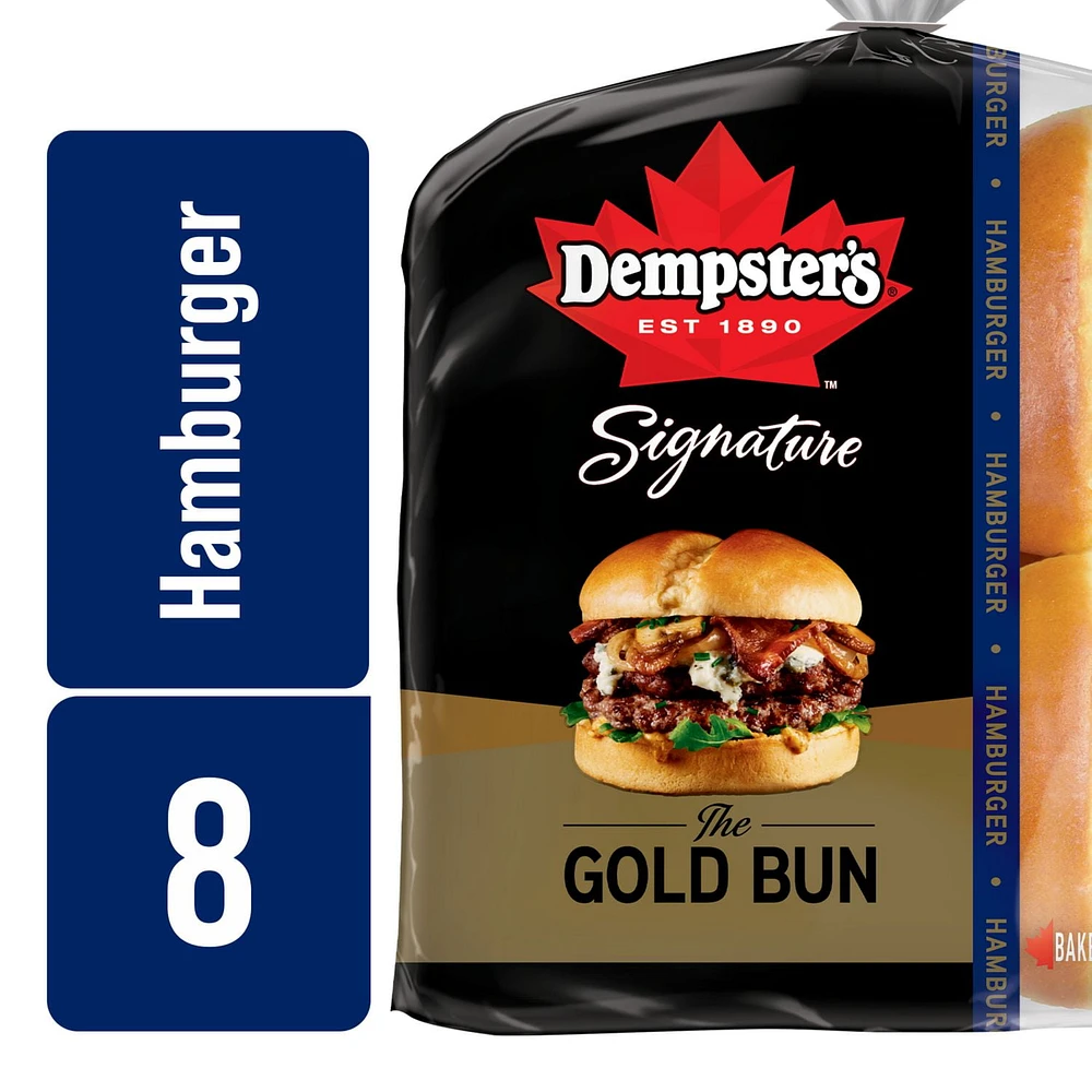 Dempster's® Signature The Gold Burger Buns, Pack of 8; 520 g