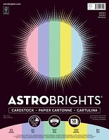 Astrobrights "Pastel" 5-Colour Assorted Cardstock, 8.5" x 11", 65 lb, 50 Sheets