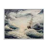 Designart Struggle With The Elements FLOAT FRAME WALL ART