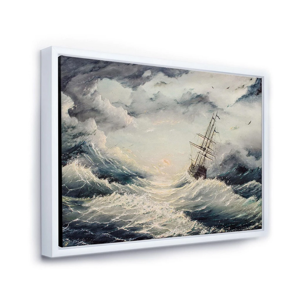 Designart Struggle With The Elements FLOAT FRAME WALL ART