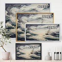 Designart Struggle With The Elements FLOAT FRAME WALL ART