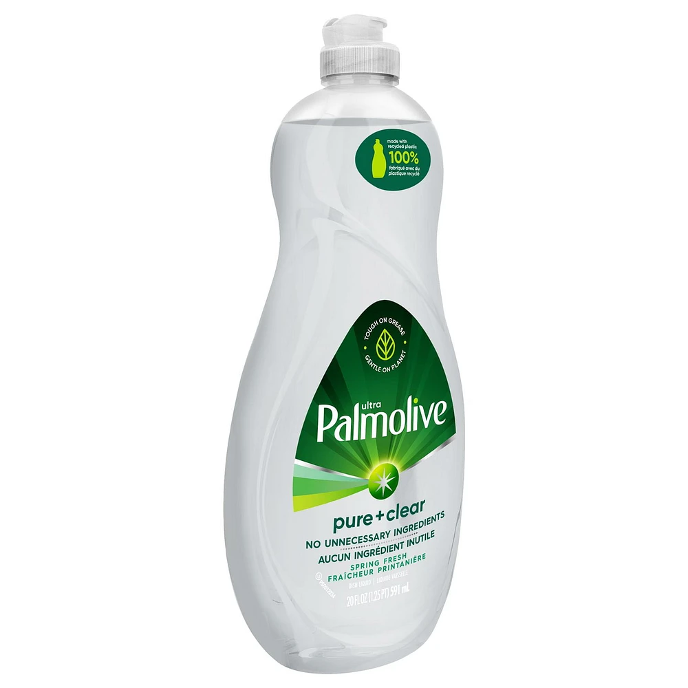 Palmolive Ultra Liquid Dish Soap, Pure + Clear Original, 591mL