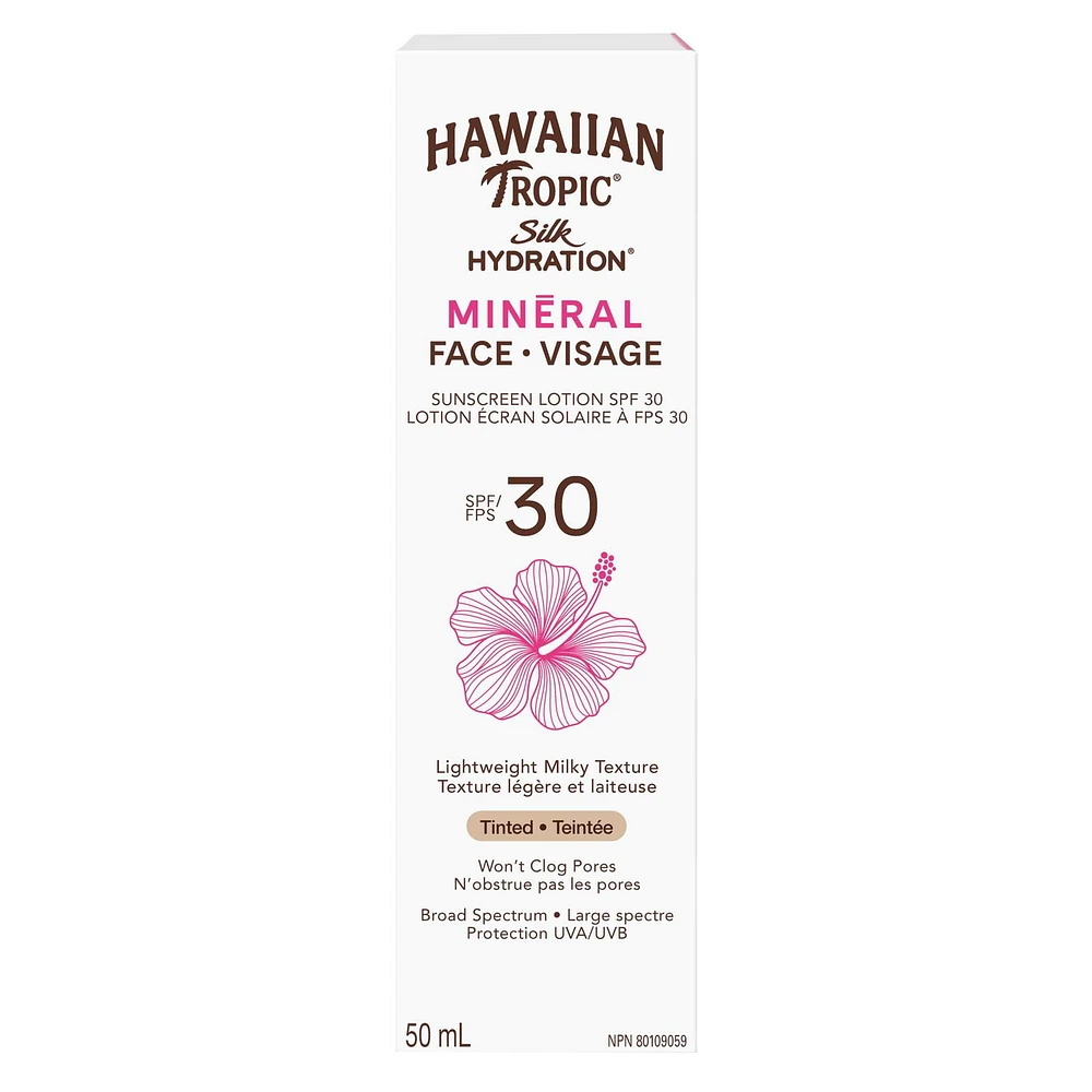 Hawaiian Tropic® Weightless Mineral™ Tinted Face  Lotion SPF 30, 50mL