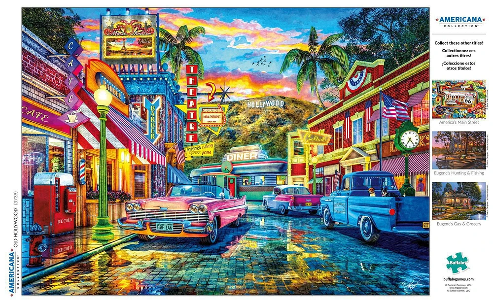 Buffalo Games - Americana Collection - Old Hollywood - 500 Piece Jigsaw Puzzle