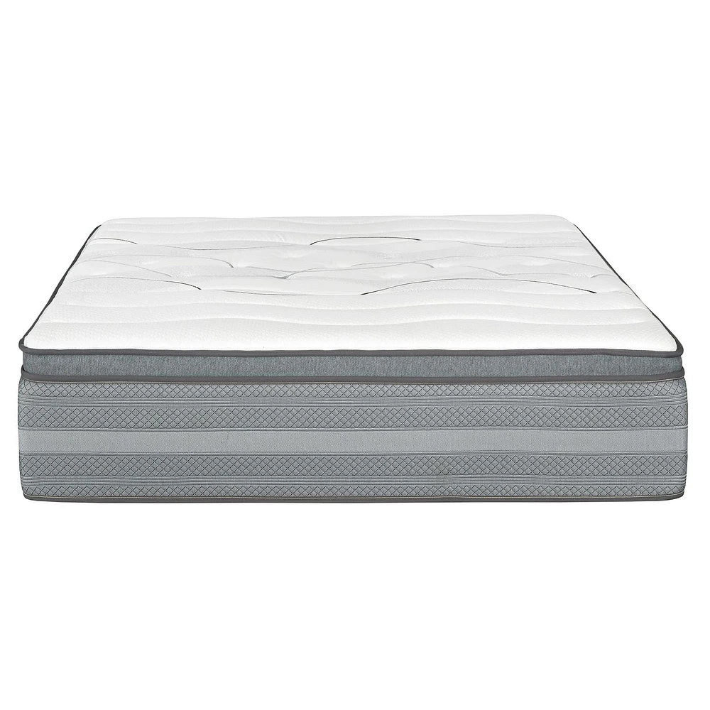 LuxeRest 14 in. Euro Top Pocket Coil Hybrid Mattress