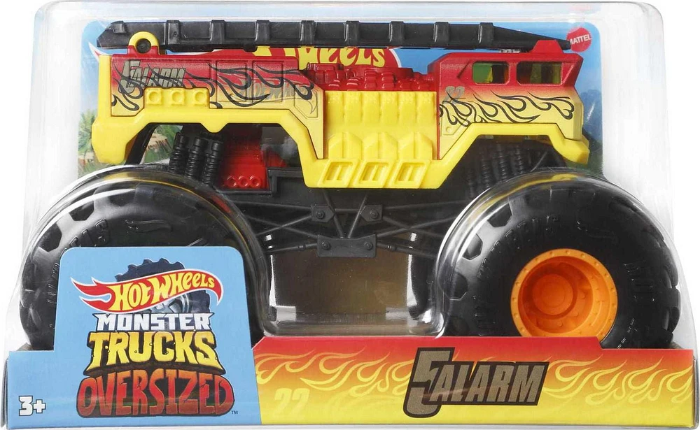 Hot Wheels Monster Trucks 1:24 Scale Vehicle 5 Alarm, Collectible Die-Cast Toy Trucks