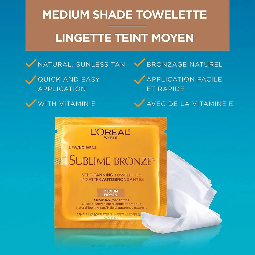 L'Oreal Paris Sublime Bronze Sublime Bronze Lingettes Autobronzantes