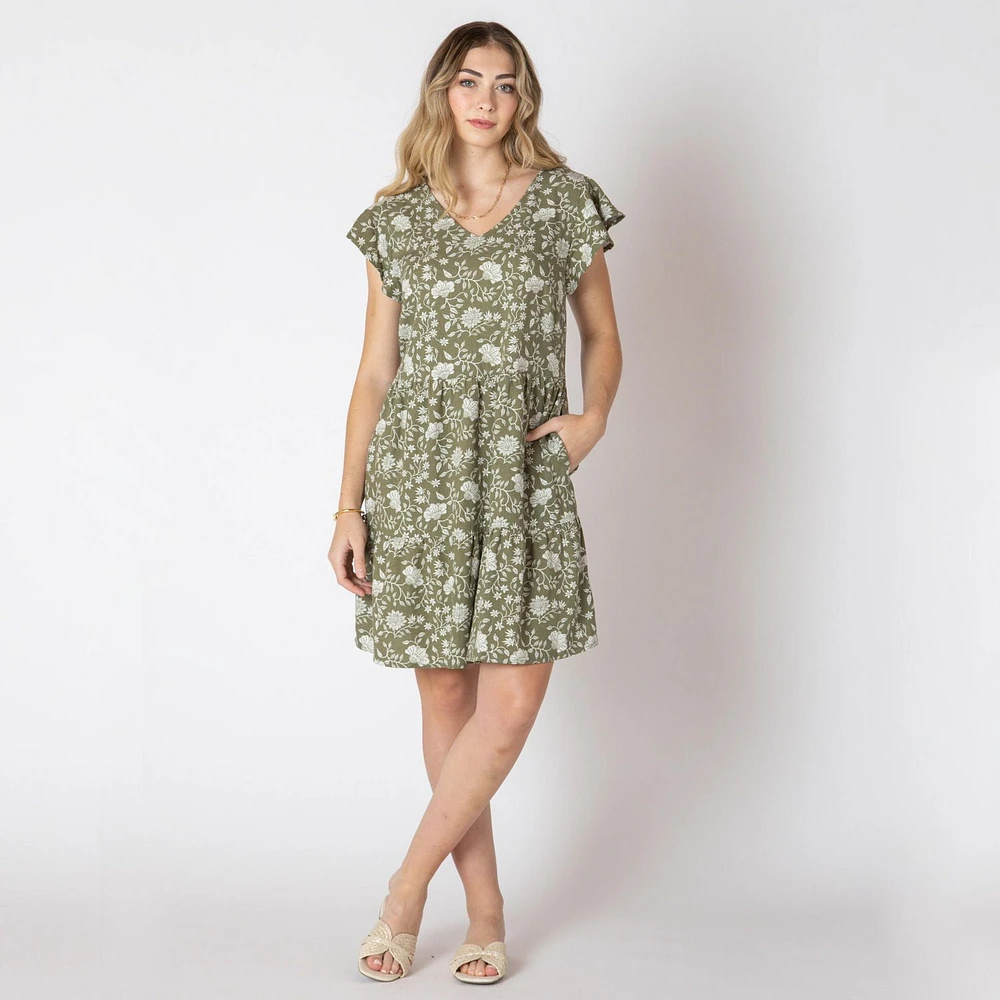 Devoted Robe midi florale