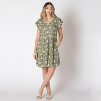 Devoted Robe midi florale