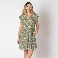 Devoted Robe midi florale