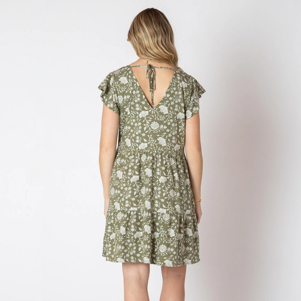 Devoted Robe midi florale