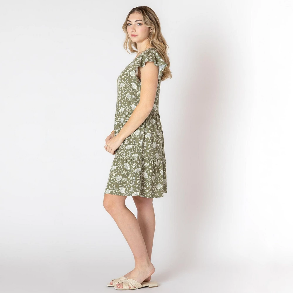 Devoted Robe midi florale