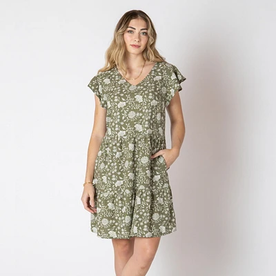 Devoted Robe midi florale