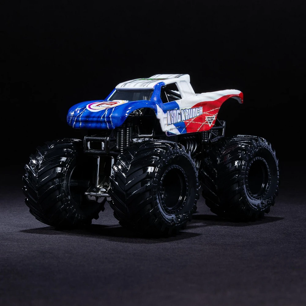 Monster Jam, King Krunch 1:64 Scale Die-Cast Vehicle, Retro Rebels Series