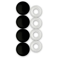 Cruiser Accessories Fastener Caps, Black Hardware, Fastener Covers