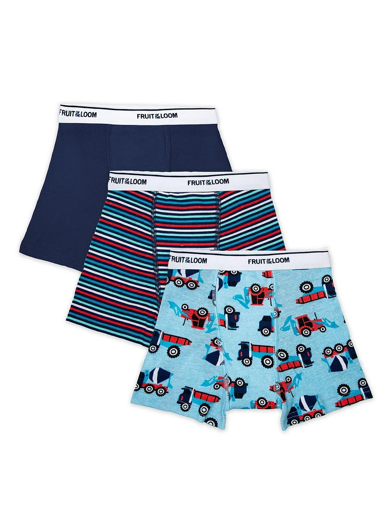 Boxers d'entraînement pour tout-petits garçons, paquet de 3 assortis Tailles 2T- 5T
