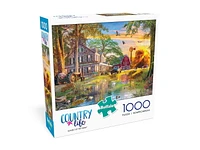 Buffalo Games - Country Life - Sunset at the Farm - 1000 Piece Jigsaw Puzzle