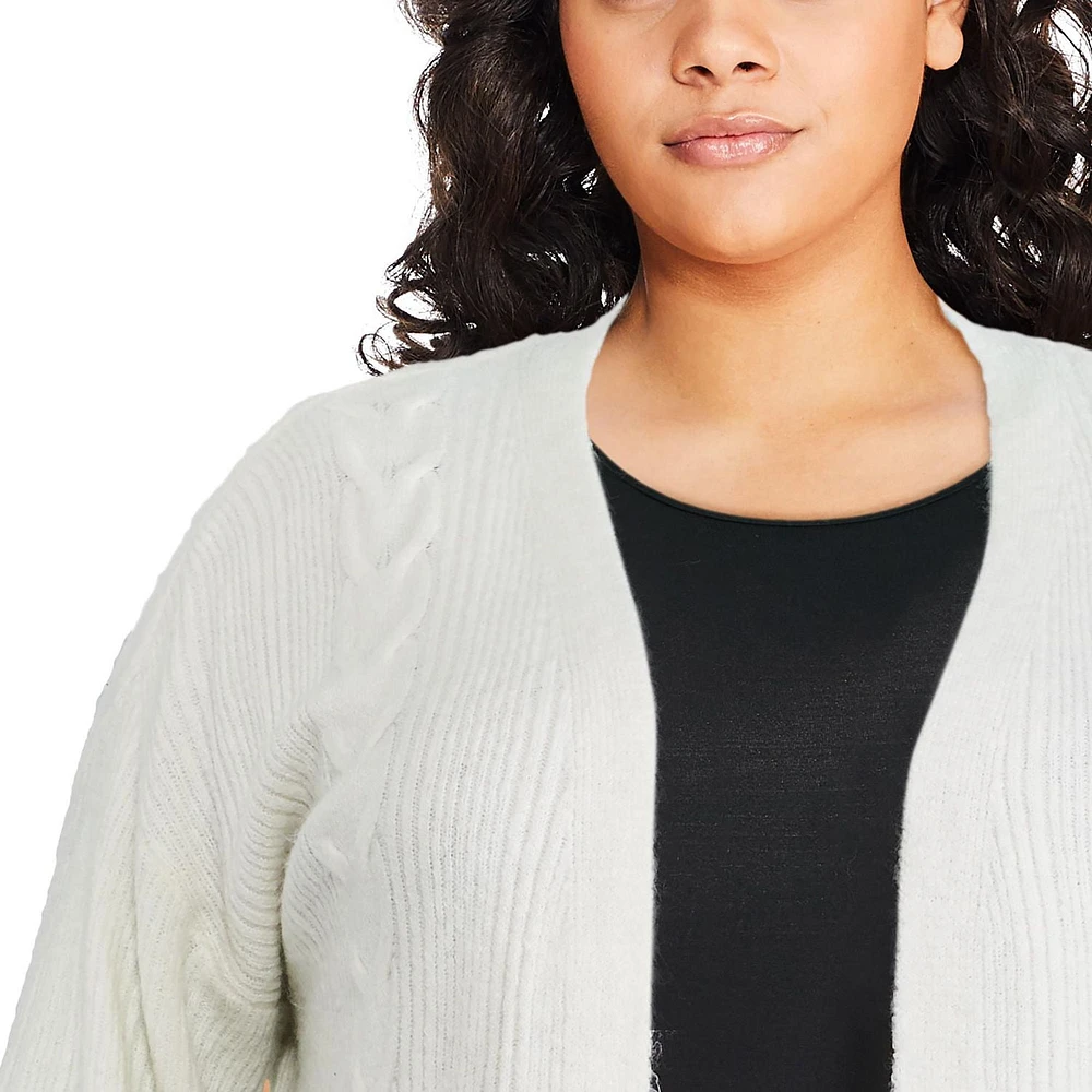 George Women's Plus Open Front Cardigan