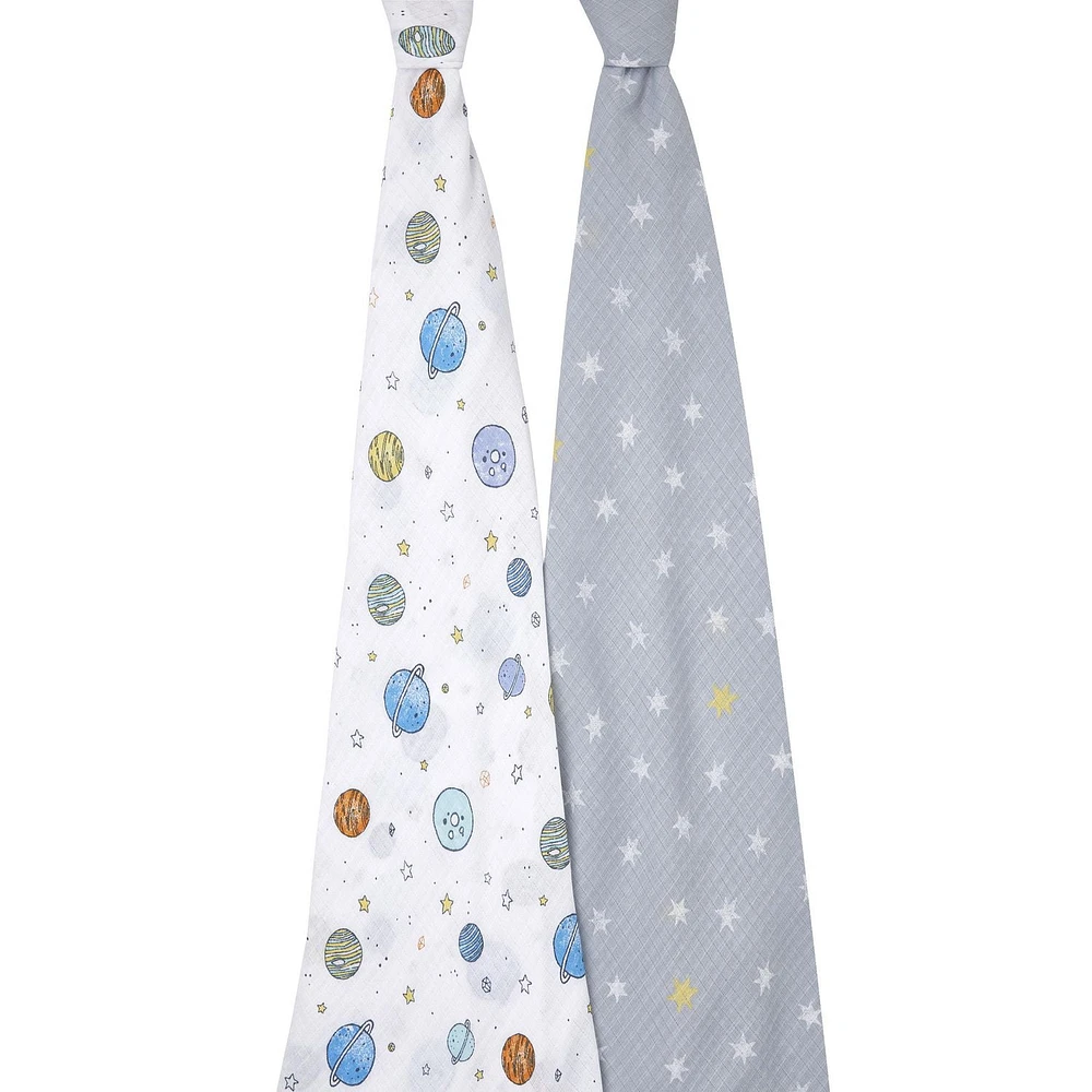 Aden + Anais™ Essentials 2-Pack Swaddles - Cotton Muslin