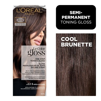 L'Oréal Paris Le Color Gloss, Gloss pour Cheveux en 1 Étape Gloss pour cheveux sans ammoniaque