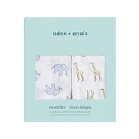 Aden + Anais™ Essentials 2-Pack Swaddles - Cotton Muslin