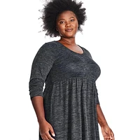 George Women's Plus Hacci Dress, Sizes 1X-4X