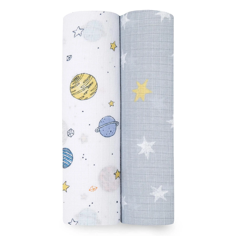 Aden + Anais™ Essentials 2-Pack Swaddles - Cotton Muslin