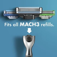 Gillette Mach3 Men's Razor, Handle + 10 Blade Refills