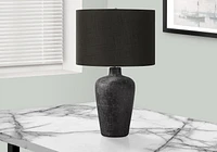 Monarch Specialties Lighting, Table Lamp, 24"h, Black Ceramic, Black Shade, Contemporary